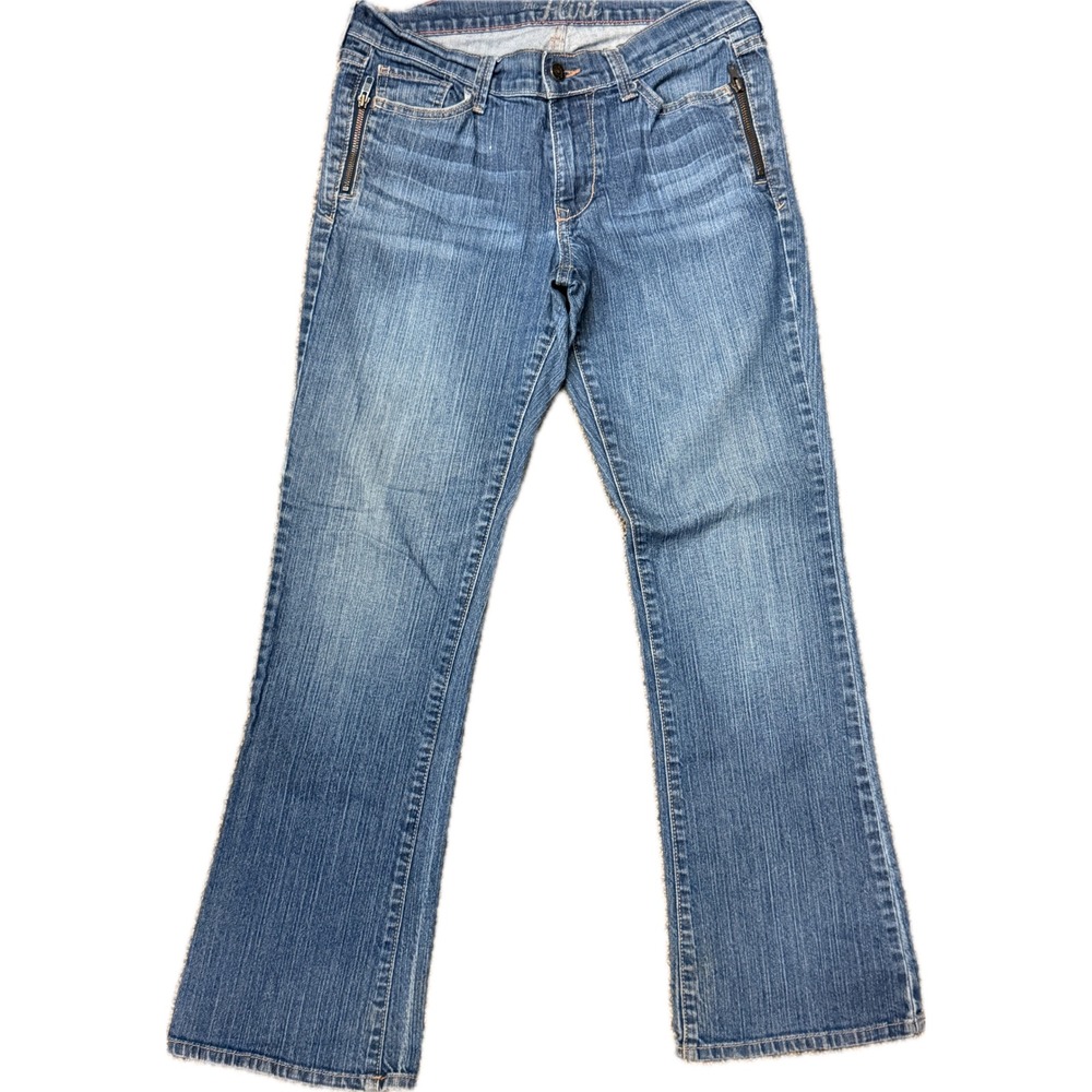 Old Navy The Flirt Bootcut Jeans Womens 10 Blue Medium Wash Y2K Mid Rise Zipper